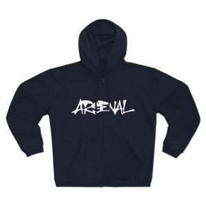 Arsenal Bomber Back Hoodie - Solid White Front