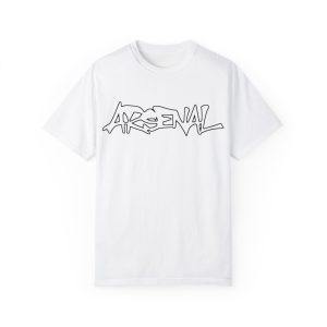Arsenal Bomber Back Tee - Black Outline Front